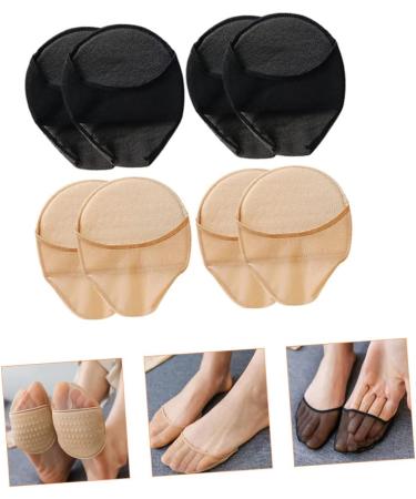 FOMIYES 12 Pairs Half Socks Summer Accessories Half Foot Socks Topper Liner Socks Non-Slip Forefoot Pads Toe Protectors Women Non- Metatarsal Pads Breathable Miss Feminine Products Cotton - Buy Online on GoSupps.com