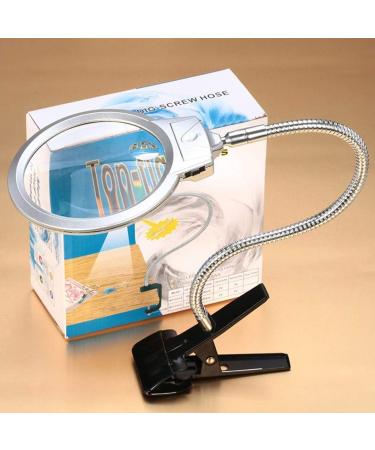 Desktop Lighting Magnifying Glass Magnifying Glass Reading Magnifying Glass Metal Hose LED Lighting top Desktop Magnifying Glass with Clip Magnifying Glass 360 no Dead Angle Rotating Head Made in - Buy Online on GoSupps.com
