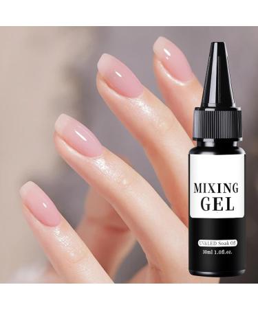 Ziennhu Clear Nail Gel Polish MultiPurpose Mixing Gel 30ml Fashion Mixing Gel for Festive Occasions Holidays Cosplay Occasions - Buy Online on GoSupps.com
