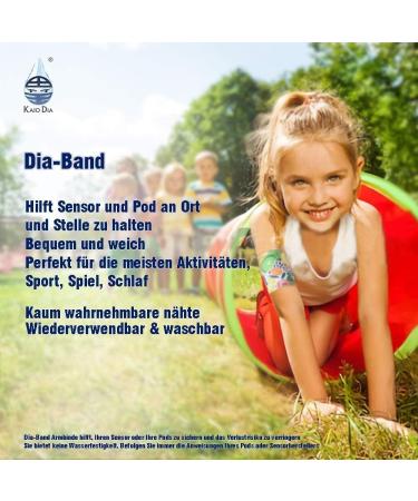 Comfortable DiaBand for Kids | Glucose Sensor Protection Bracelet - Freestyle Libre Medtronic Dexcom Omnipod | Junior XS (17-19 cm) - Buy Online on GoSupps.com