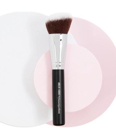 Angled Kabuki Blush Brush - Beauty Junkees Soft Synthetic Bristles for Blusher, Bronzer, Contour, Highlighter, Foundation - Ideal for Sculpting, Blending, Buffing Powder, Liquid, Cream, Mineral Makeup - Buy Online on GoSupps.com