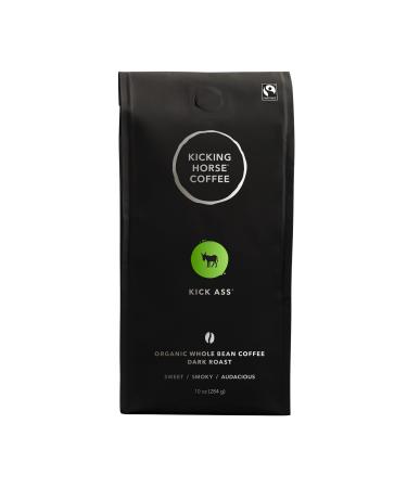 Kicking Horse Coffee, Kick Ass, Dark Roast, Whole Bean, 10 Oz