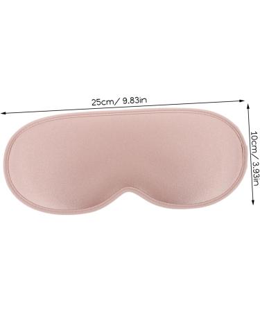 Angoily 3D Blackout Silk Sleeping Mask | Satin Eye Cover for Ultimate Comfort | Sleep Eye Mask with Memory Foam | Travel & Home Use - Pink - Buy Online on GoSupps.com