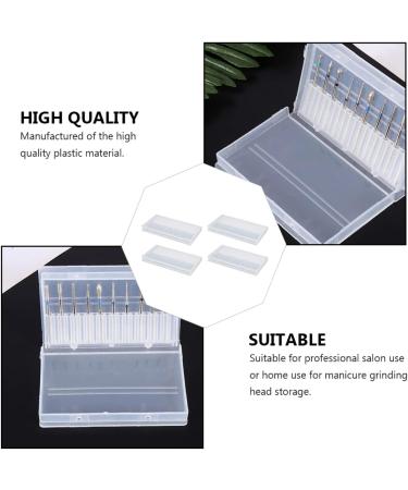 FRCOLOR Nail Display Stand Pedicure Stand 4 Pieces Nail drill bits for nails nail drill bit holder nail drill bits Drill Bit Holder Nail Display Stand Nail Storage Organizer Box - Buy Online on GoSupps.com
