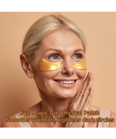 Buy Eye Magic Gold Under Eye Gel Patch - Herbal Cooling Treatment for Puffy Eyes Dark Circles & Fine Lines - 20 Pairs - USA Tested - Buy Online on GoSupps.com