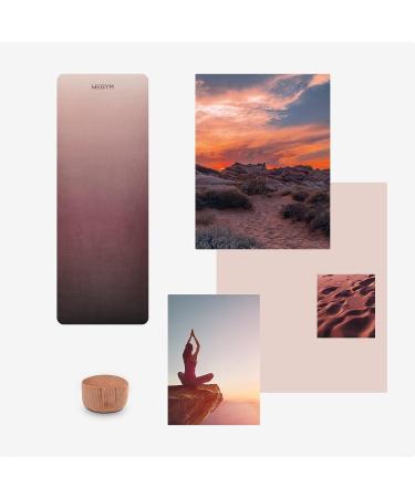 WEGYM Premium 4mm Thick Yoga Mat - Non-Slip & Anti-Tear - Eco-Friendly Fitness Mat for Men and Women - Ideal for Yoga, Pilates, Home Workout - Pink - Buy Online on GoSupps.com