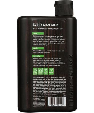 Every Man Jack 2-in-1 Thickening Shampoo Tea Tree -- 13.5 fl oz by Every Man Jack - Buy Online on GoSupps.com
