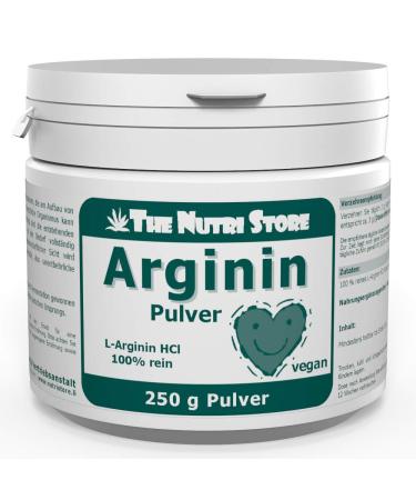 Arginine HCl 100% pure powder 250 g - vegan
