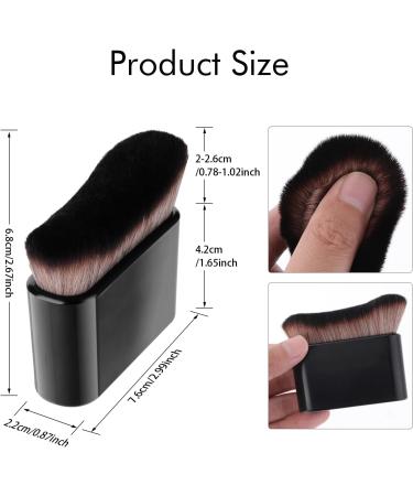 Amabro Makeup Brush 2 PCS 12'' Foundation Brush Flat Blush Brush Portable Facial Body Sunscreen Brush Kabuki Brush for Blending Liquid Cream Powder Cosmetics Bronzer Buffing Highlight Contour - Buy Online on GoSupps.com