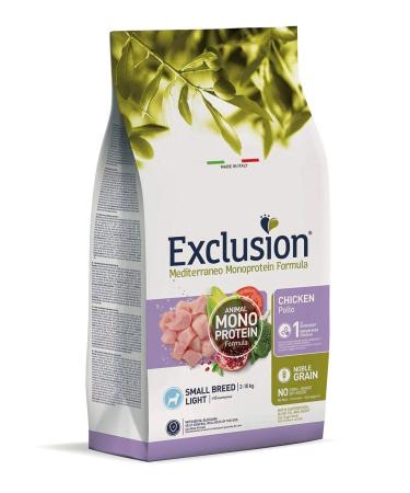 CROCCHETTE EXCLUSION MEDITERRANEO NOBLE GRAIN LIGHT POLLO SMALL BREED. 2KG