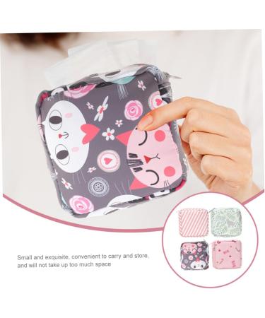 Healeved 4pcs Napkin Storage Makeup Bag Set for Women - Organizer Handbag Menstruation Period Pouch - Buy Online on GoSupps.com