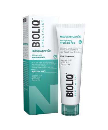 Bioliq - Specialist Night Detox Cream - for Imperfection-Prone Skin, Oleanolic Acid, NDGA, Osmotic Gel for Sebum Control and Toxin Cleansing - 30ml