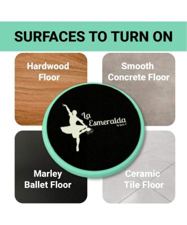 La Esmeralda Ballet Turning Board - Improve Turns, Balance, and Stability - Thick EVA Foam - Turquoise (Gift Box Included) - Buy Online on GoSupps.com