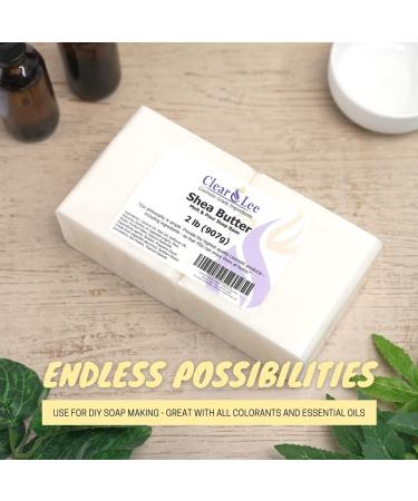 Buy Natural Shea Butter Melt and Pour Soap Base - 2lb Cosmetic Grade for DIY Soap Making | Fast International Shipping - Buy Online on GoSupps.com