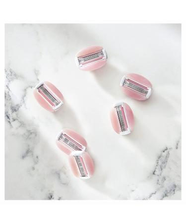 Gillette Venus ComfortGlide Womens Razor Blade Refills - 6 Count, White Tea Scented Gel Bar, Skin Irritation Protection - Buy Online on GoSupps.com