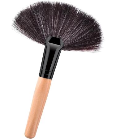 Practical Fan Makeup Brush Collection For Women Girls Blending Synthetic Bristles Eyeshadow Brush Face Cosmetic Brown and Black Hair - Buy Online on GoSupps.com