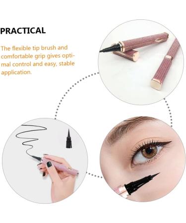 FOMIYES 3pcs Eyeliner Lash Glue Pen Black Eye Liner Pencils Black Makeup Eye Makeup Miss Eyelash Makeup Set - Buy Online on GoSupps.com