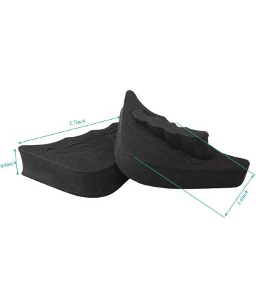 Shoe Filler Toe Inserts - 2 Pairs for Too Big Shoes | Black Shoe Fillers - Buy Online on GoSupps.com