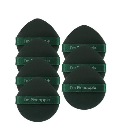 Powder Puffs Air Cushion Puff 7 Pcs Ultra-Soft Makeup Foundation Sponge Air Cushion Powder Puff for Applying BB Cream Liquid Cream Shading Loose Powder. Dark green