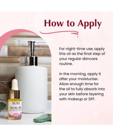 Mona Brands Natural Face Oil - Anti-Aging Rosehip & Argan Oil | Pure Botanical Skincare for All Skin Types | 0.5 fl oz - Buy Online on GoSupps.com