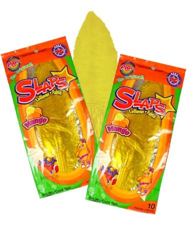 Slaps Mango Flavour Flat lollipops 100g - Pack of 2 - Buy Online on GoSupps.com