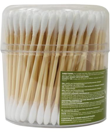 Quest 200 Cotton Buds with Bamboo Stem - Eco-Friendly and Biodegradable - Buy Online on GoSupps.com