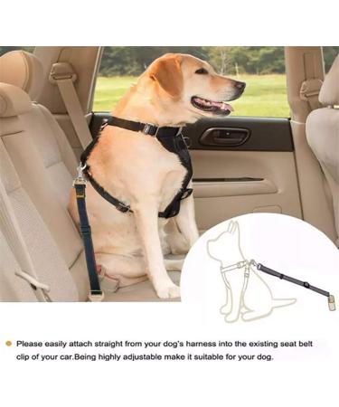 Adjustable Dog Safety Belt | Universal Car Safety Harness for All Breeds - Secure Your Pet on the Go! - Buy Online on GoSupps.com