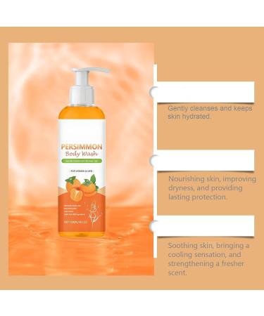  homomdy Set of 2 Persimmon anti-odor body shower gels natural deodorant to eliminate strong odors deeply purifying and moisturizing with persimmon extract fresher scent - Buy Online on GoSupps.com