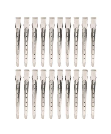 Sonew 20 pieces of hair for styling metal duck beak clip for dividing hair styling clips hairdressing styling tools for thick and thin hair