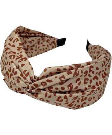 Wide Headband for Women Fabric Hair Band Alice Band Elastic ladies headbands Hair Accessories for Women and Girl (WidCoLeaopard) - Buy Online on GoSupps.com