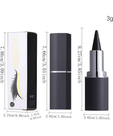 Eye-oches Pencil Black Eye Liner Gel Black Smokey Eyeshadow Stick | Waterproof Makeup Accessories for Women and Girls Matches Skin Types - Buy Online on GoSupps.com