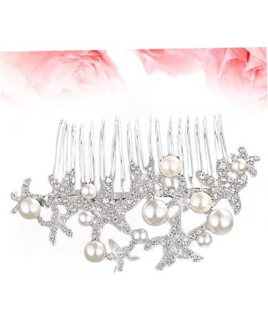 DOITOOL Rhinestone Hair Comb Hair Pearls Combs for Women Hair Teasing Comb Bride Comb Hair Rhinestones Comb for Bridal Rhinestone Comb Headwear for Women Tiara Miss Tease Crystal - Buy Online on GoSupps.com