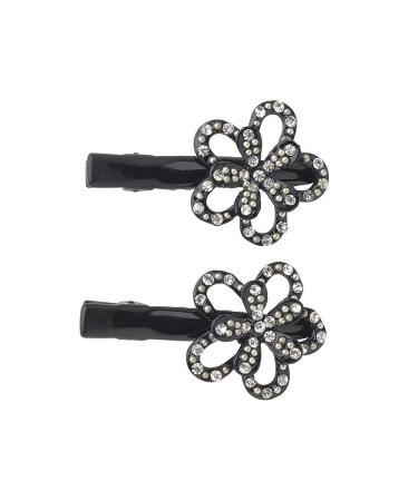 Black Flower Salon Clips - Stylish Hair Accessories for Every Look - Buy Online on GoSupps.com