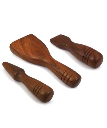Original Thai Lanna Tok Sen Hammer Massage Set made of hardwood (3 parts) Tok Sen (set of 3)