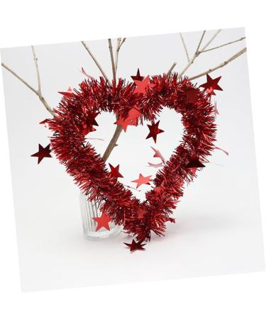 Zerodeko 4pcs Wreath Wedding Party Decoration Supplies Wedding Signs Valentines Heart Hangings Valentines Day Ornaments Valentine s Day Garland Red The Pet Heart-shaped Charm - Buy Online on GoSupps.com