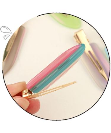 Large No Crease Hair Clips No Bend Hair Clips Hair Clips Acrylic Resin Flat Clip Flat Bangs Waves Duck Bill Clips No Hair Barrettes for Women Girls Makeup Hairstyle Tool One Size 7pcs Style a - Buy Online on GoSupps.com
