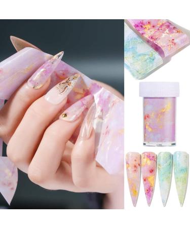 Marble Nail Foil Transfer Sticker Set - Nail Art Decals for Women - Manicure Designs - 4 Boxes - Buy Online on GoSupps.com