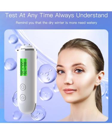 GUIJIALY Skin Water Cheek Elastic Skin Age Test Meter Face Skin Moisture&Oil Content Skin Analyzer Fluorescent Agent Detector Easy to Use - Buy Online on GoSupps.com