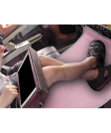 Children's Airplane Footrest - Heavy Duty Leg Rest for Airplane Seats - Pink 89 x 54 cm - Buy Online on GoSupps.com