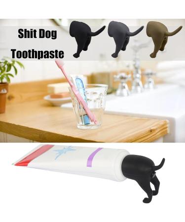 3Pcs Pooping Dog Butt Toothpaste Topper Dog Poop Toothpaste Dispenser Creative Toothpaste Dispenser Portable Dust Proof Toothpaste Squeezer Bathroom Decoration for People - Buy Online on GoSupps.com