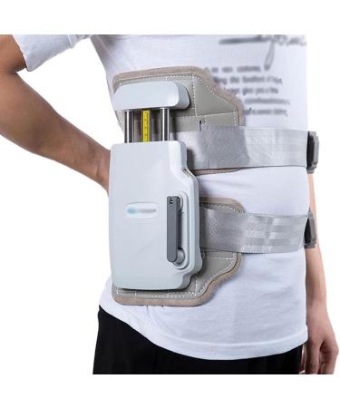 Lumbar decompressor portable manual lumbar traction device 450 n tensile force synchronous/one-sided lumbar physiological radian design for the treatment of lumbar herniated disc
