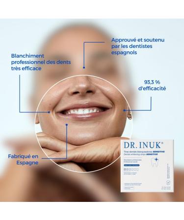 PROFESSIONAL SENSITIVE Teeth Whitening Strips - 14 Gentle Teeth Whitening Applications Peroxide and Acid Free - Made in Spain - Reduces up to 6 Shades in 4 Weeks - Buy Online on GoSupps.com
