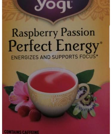 Yogi Tea - Raspberry Passion Perfect Energy Tea (6 Pack) - Energizes and Supports Focus - Green and Black Tea Blend with L-Theanine - Contains Caffeine - 96 Tea Bags