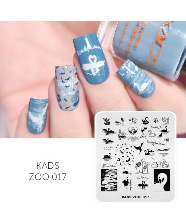 KADS Nail Art Stamping Plates Set Image Template Stencils Pattern with Stamping Plates Holder Case Organizer (ZO017) - Buy Online on GoSupps.com