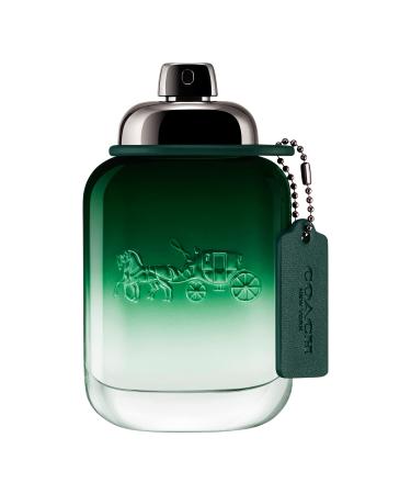 Coach Green Eau de Toilette - Long Lasting Fragrance with notes of Kiwi Rosemary Essence & Crystal Moss - Fruity & Green - 2.0 fl. oz. 2.0 Fl Oz