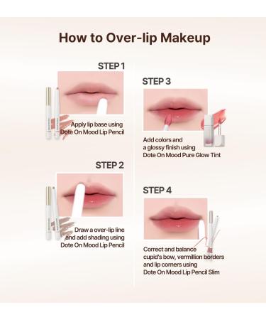 Heart Percent Dote On Mood Overlip Pencil & Stain Duo Set - Long-Lasting Lip Crayon & Glow Tint | #GirlCore International Shipping Available - Buy Online on GoSupps.com