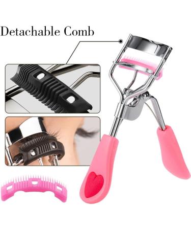 Uranian Eyelash Curlers with Built-in Comb - Premium Lash Curler with 2 Silicone Pads - Perfect Makeup Tool for Women & Girls - International Shipping Available - Buy Online on GoSupps.com