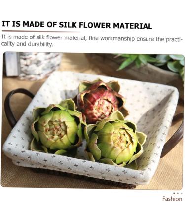 Ciieeo fake vegetables imitated artichoke decors decorate vegetable artichoke props fake accessories wedding artichoke decors artificial vegetable Model shop display artichoke - Buy Online on GoSupps.com