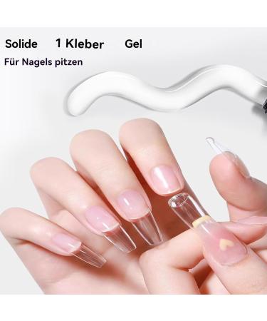 Krmoau Nail Glue Gel Nail Glue Strong 30ml Long Lasting Adhesion Strong Adhesion 3D Non Stick Nail Art Gel Nail Glue for Salon and Home - Buy Online on GoSupps.com