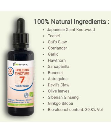  biotraxx Biotraxx Lyme Disease Support - Holistic Tincture 7-13 Intensive Herbs - 50 ml - Buy Online on GoSupps.com